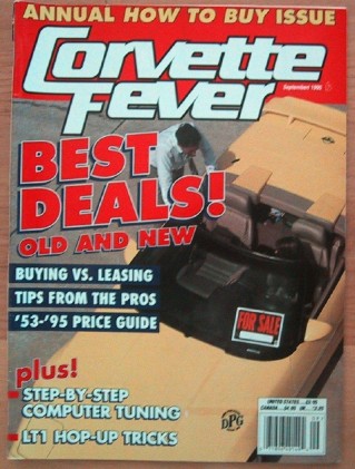 CORVETTE FEVER 1995 SEPT - BUYING TIPS, COMPUTER TUNING, LT1 HOP-UP,'55,67 RAY